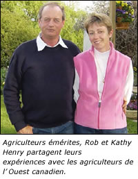 Agriculteurs émérites, Rob et Kathy Henry partagent leurs expériences avec les agriculteurs de lOuest canadien.