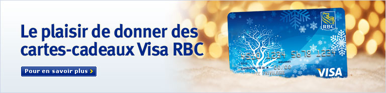 Le plaisir de donner des cartes-cadeaux Visa RBC